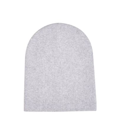 Grey slouchy beanie hat